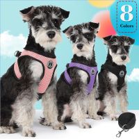Reflective Small Medium Dog Harness Vest Leash Breathable Pet Kitten Cat Chihuahua Puppy Traction Rope Chest Strap New Supplies
