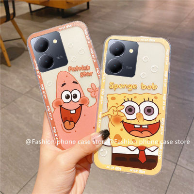 Phone Case เคส VIVO Y36 5G 4G SpongeBob เคสโทรศัพท์รูปการ์ตูนใสซิลิโคนนิ่มฝาครอบ VIVO Y36 2023