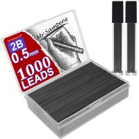 【DT】hot！ 1000Pcs/Box 0.5mm 2B Mechanical Pencil Refill Leads Automatic Core School Black