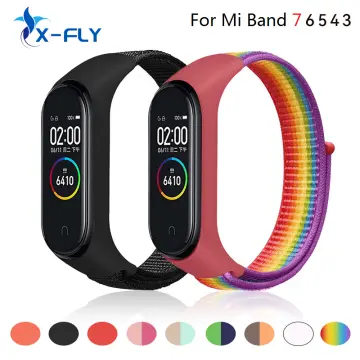 Strap for Xiaomi Mi band 7 6 5 4 Nylon Loop band Sport smartwatch Belt  pulsera correa xiaomi Wristband for Miband 6 5 7 Bracelet