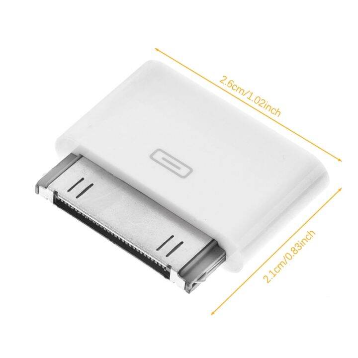 อะแดปเตอร์แปลงไมโคร-usb-เป็น30พิน1ชิ้นสำหรับ4s-3gs-หัวอะแดปเตอร์สาย-usb-ซิงค์ข้อมูล