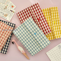 Cute Fabric Notebook Schedule Journal Diary Loose-leaf A5 A6 Binder 6 Rings Clear Grid Paper Notebook Case School Stationery