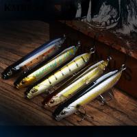 【DT】hot！ Hot 1pcs Fishing Lures 80mm/100mm Topwater Bait 5 Color Hard Artificial Wobblers Plastic Tackle