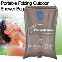 【CW】 15L Outdoor Hiking Camping Shower with Pressure Foot and Nozzle Bathing