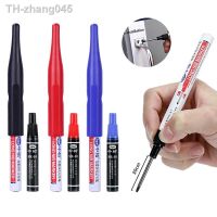 Haile Can add ink 20/30mm Deep Drill Hole Marker Long Nib Set Water proof Decoration Construction Woodworking Paint Markers Pens