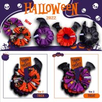 (แพ็ค3ชิ้น) Halloween Scrunchies ยางรัดผม ฮาโลวีน ผ้ากำมะหยี่ ยางมัดผม แฟชั่น