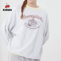 [KIRSH] CHERRY CAKE GRAPHIC  RIB POINT SWEATSHIRT |22AW | Women SWEATSHIRT | ZIP UP | Hoodie women |Korean Style | Hoodie for girl | Hoodie cute | Korean fashion