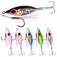 hot！【DT】 Big Jig Fishing Weights 10g-40g Jigs Saltwater Lures Metal Bass Isca Artificial Fake Glitter Holographic