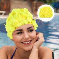 Flower Hat Hats Swimming Women Cap Adult Wear-resistant Long Hair Ladies Kids Protection Summer Caps Swim Caps