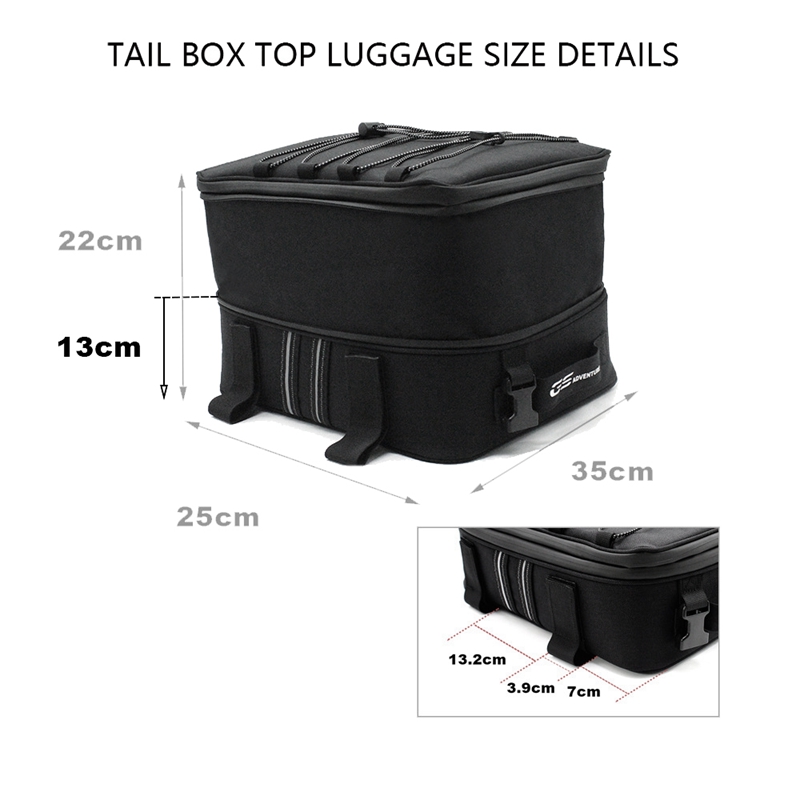 Motorcycle Rear Seat Luggage Bag Tail Box Top Bag for BMW R1200GS R1250GS Accessories