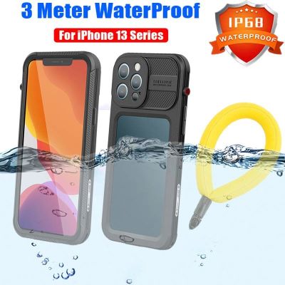 「16- digits」 ShellBox IP68เคสกันน้ำสำหรับ iPhone 13 Pro Max Anti Drop ว่ายน้ำดำน้ำใต้น้ำกีฬากลางแจ้งน้ำหนักเบา Ultra Thin