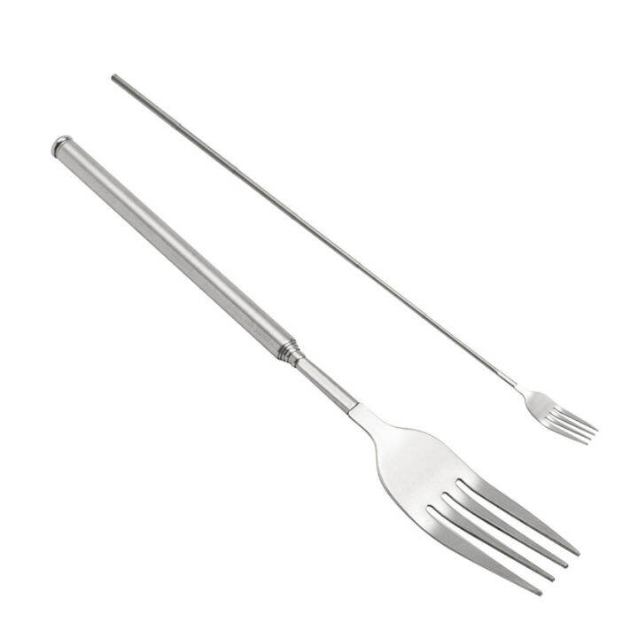 BBQ Telescopic Fork,Extendable Fork,Extending Fork,21.564cm Long