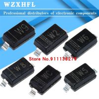 ℗♠▤ 100Pcs SMD Zener Diode SOD-123 BZT52C2V4 WX BZT52C2V7 W1 BZT52C3V0 W2 BZT52C3V3 W3 BZT52C3V6 W4 BZT52C3V9 W5 BZT52C4V3 W6