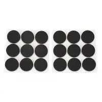 18 Pcs Self Adhesive Black Foam Table Chair Leg Pad Protector