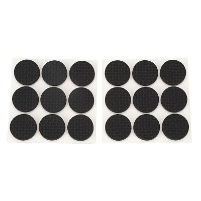 18 Pcs Self Adhesive Black Foam Table Chair Leg Pad Protector