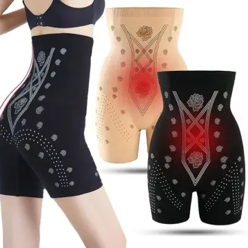 Body Shaping Pants Negative Oxygen Ion Beiges High Waist Breathable Fat  Burning Women Seamless Slimming Underwear Corset