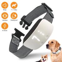 ZZOOI Dog Training Collar Rechargeable Anti Barking Device With Beep Vibration Shock Mode Smart Touch Pet Trainer For All Size Dogs