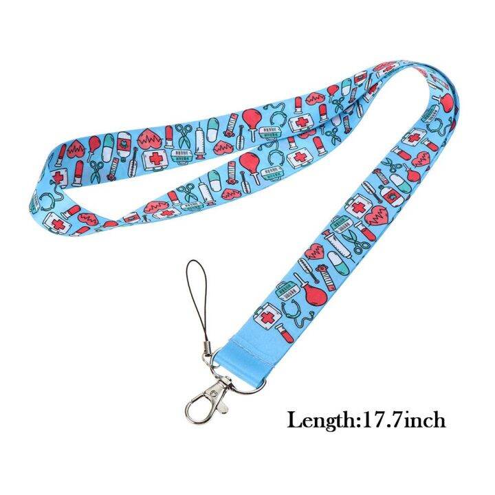 cw-new-nurse-lanyard-pass-mobile-phone-badge-holder-key-ring-neck-straps-accessories-for-key-chain-doctors-id-card-cover