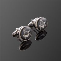 【YF】 Hot Fashion men cuff links freemasonry cufflinks masonic buttons sleeve designer for masonry square and compass with G