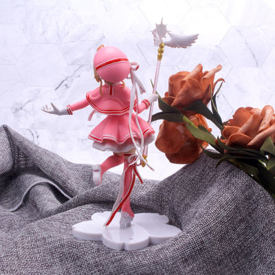 16cm Anime Lovely Card Captor PVC Action Figure Models Cardcaptor Magic Wand Girls Cake Decoration Figure Toys kid Gift