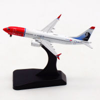 1:400 Scale B737-8MAX LN-BKA นอร์เวย์สายการบินเครื่องบินรุ่นเครื่องบินโลหะผสมเครื่องบินสะสมรุ่น Collection