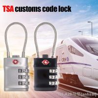 【CC】❁℗□  TSA Customs Password Lock Luggage Suitcase Padlock With Cable Anti-Theft Zinc Alloy Combination