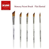 [Kiki tool store] KUM Memory Poiont Brush Flat-Slanted Paint Brushes Durable Comfortabl Gouache Acrylic Watercolor Brush Painting Art Supplies