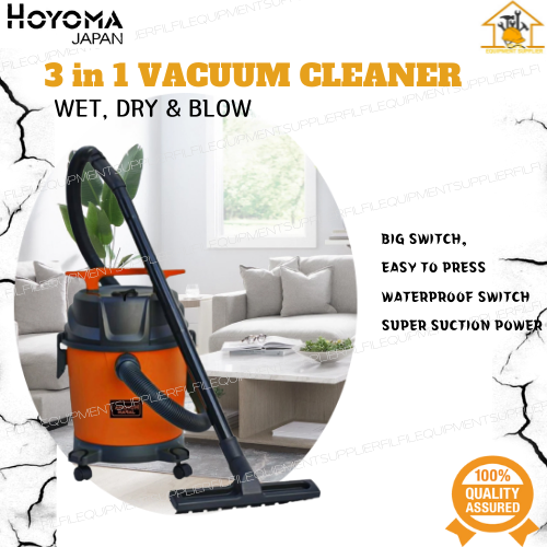 HOYOMA 3 IN 1 Wet & Dry Vacuum Cleaner 12L 1200W Lazada PH