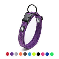 Truelove Adjustable Dog Collar Nylon Mesh Padded Collar Reflective for Dog Training Outdoor Comfortable Dog Necklace for