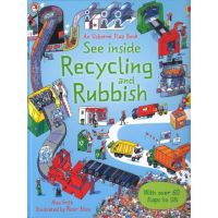 あDKTODAY หนังสือ USBORNE SEE INSIDE RECYCLING AND RUBBISH