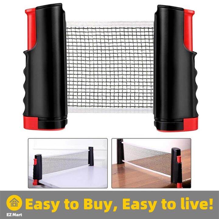Retractable Ping Pong Net Table Tennis Net and Post Home Exercise