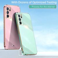 สำหรับ OPPO A16เคสโทรศัพท์ A16K,6D Electroplating TPU Soft Shell Anti Drop Back Cover