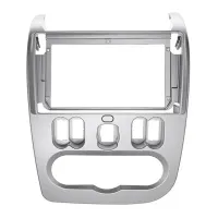 Double Din Car DVD Radio Fascia Frame for RENAULT LOGAN 2010-2013 LHD 9 INCH Adapter CD Panel Trim Kit Bezel