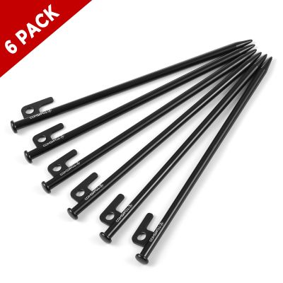 【hot】♗▧  Heavy Duty Tent Stakes 6PCS 8 Inch / 12 Pegs with Outdoor Camping Canopy Awning Accessories