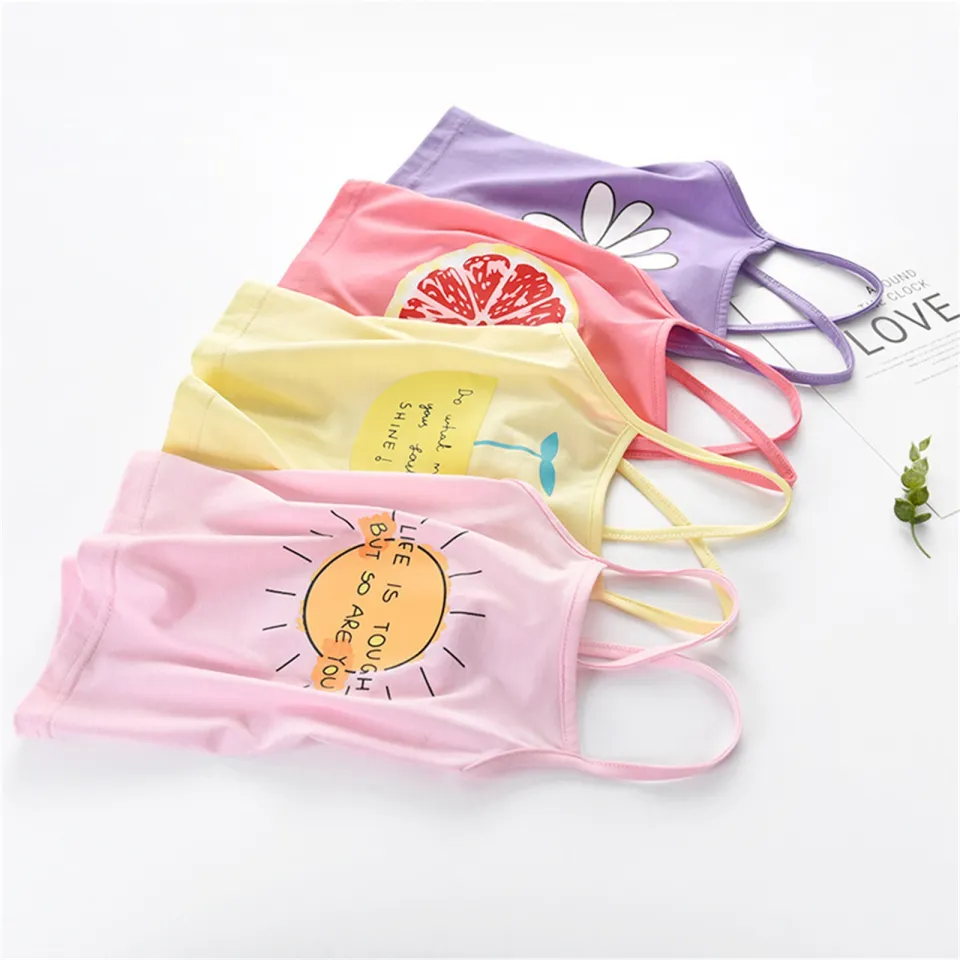 Tops For Girls Summer Top For Girls Cotton Blend Kids Underwear Girls  Camisole Children Undershirt Baby Singlet Toddler Clothing For 18-24 Months