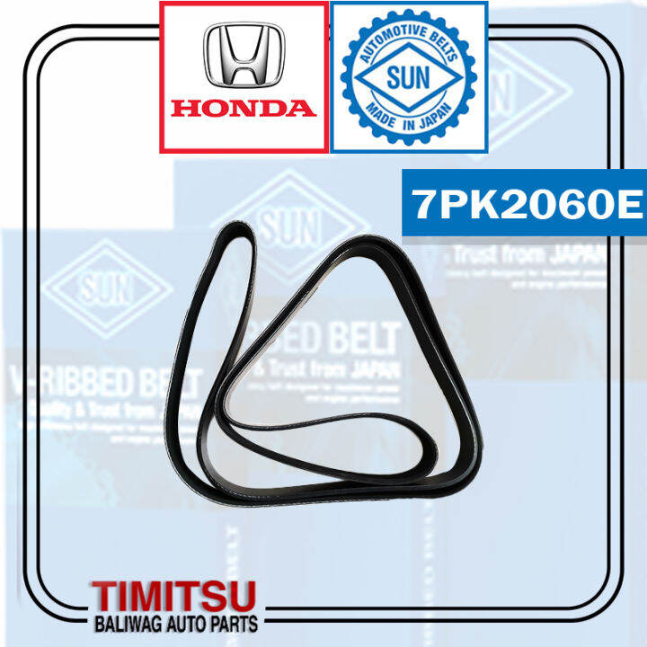 DRIVE BELT HONDA CRV 2.0 20072012 PART NO. 7PK2060E SUN Lazada PH