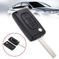 fgjfykjd New 1pc Car Remote Key Shell Automobile Keyless Entry Fob Cases 3 Button Remote Control Keys Cover For CITROEN C2 C3 C4 C5 C6