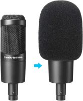 AT2020 Pop Filter Foam Cover Large Mic Windscreen for AT2020 AT2020USB AT2035 Condenser Microphone to Blocks Out Plosives