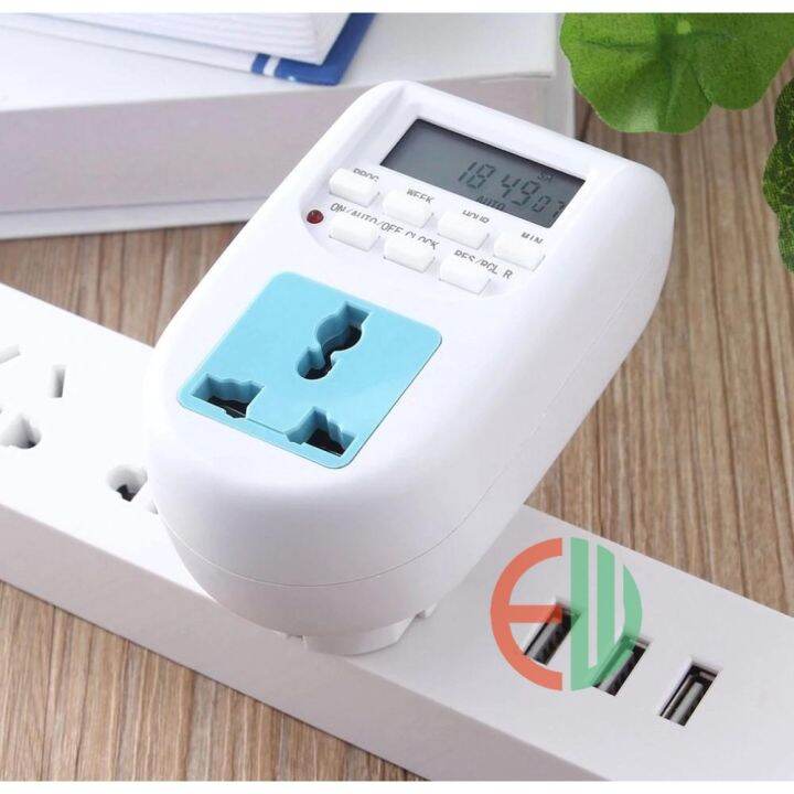 Digital Timer AL06 Electronic Digital Mains EU Plug In Timer Switch