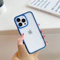 เคสกันกระแทกกรอบมีสีสันนีออนใสสำหรับ iPhone 13 12 Mini 11 Pro Max X XR XS 7 8 Plus ฝาปิดซิลิโคนกันชน SE2แบบใส