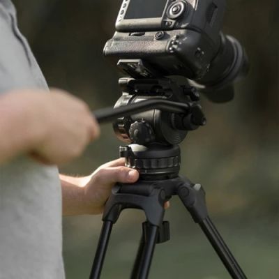 E-Image EG06FC2ขาตั้งกล้องขาตั้งกล้องสามขาไฟเบอร์คาร์บอน2ระดับพร้อมหัว GH06F กล้องอัปพอร์ตและอุปกรณ์เสริมที่มีน้ำหนักไม่เกิน6กก.