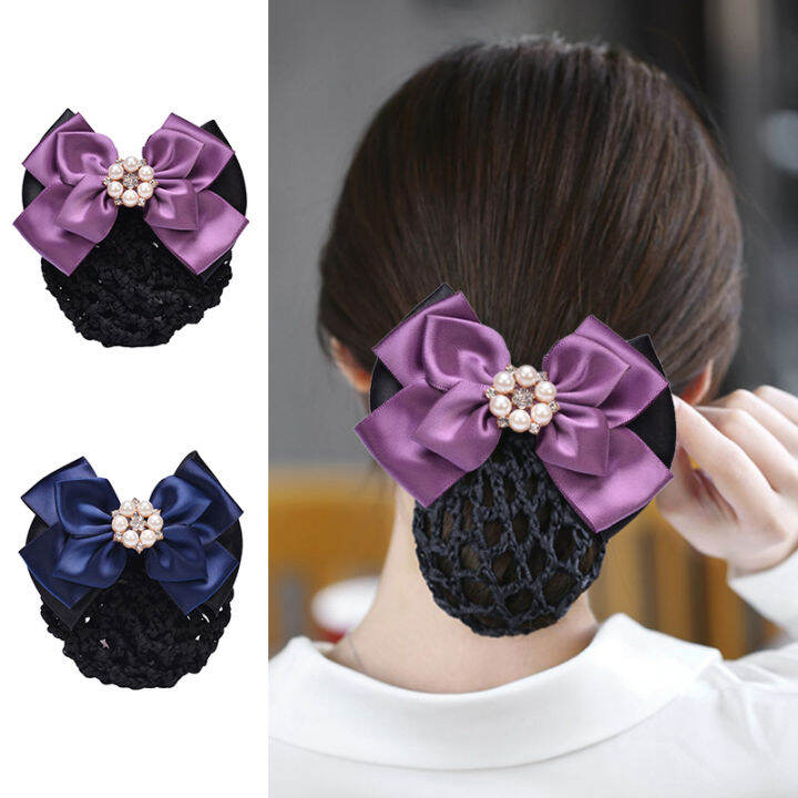 Bow professional head flower net pocket hair net Lazada PH