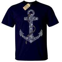 Top Tees Anchor T-Shirt Mens Nautical Gift Sailor Boat