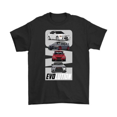 Japan Evolution Lancer Evo Jdm Car T-Shirt 2019 MenS Fashion Printed O-Neck Casual Movie Tee 【Size S-4XL-5XL-6XL】