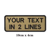 【YF】◑  10X4cm Background Embroidery Custom Name Stripes Badge Iron Or  Patches