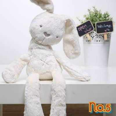 No.5 ตุ๊กตากระต่าย ขนนุ่ม สีขาว ยาว 50 ซม.
