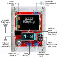 GM328เครื่องทดสอบทรานซิสเตอร์เครื่องตรวจสอบความถี่PWM Waveเครื่องวัดICRโวลต์มิเตอร์หน้าจอสีกราฟิก Square K9R0