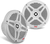 Pyle 6.5 Inch Marine Speakers - Coaxial 2-Way Waterproof Component Speaker Pair | Audio Stereo Sound System with Wireless RF Streaming Support | 6.5" in, 600 Watt - Pyle PLMRF65SW