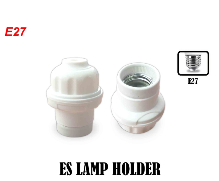 ES LAMP HOLDER (PVC+PORCELAIN) E27 SCREW TYPE LAMP HOLDER YDA45 Lazada