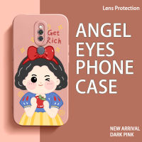 เคสกรอบโทรศัพท์เทอร์โม TPU ลาย Angel Eyes สำหรับ Xiaomi Redmi 8 9A 9A 9C แนวสปอร์ต NFC 9T 9 10A 10 Prime Note 9 11 4G Poco C31 Poco เคสหลังซิลิโคนนิ่มป้องกันเลนส์กล้องกันกระแทกทรงสี่เหลี่ยม